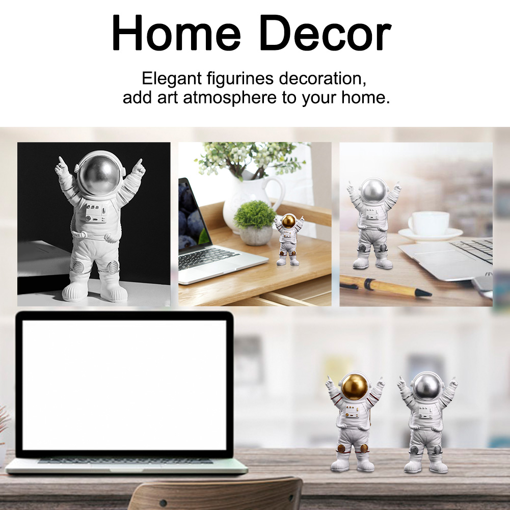 Estatueta de escritório spaceman presente decoração para