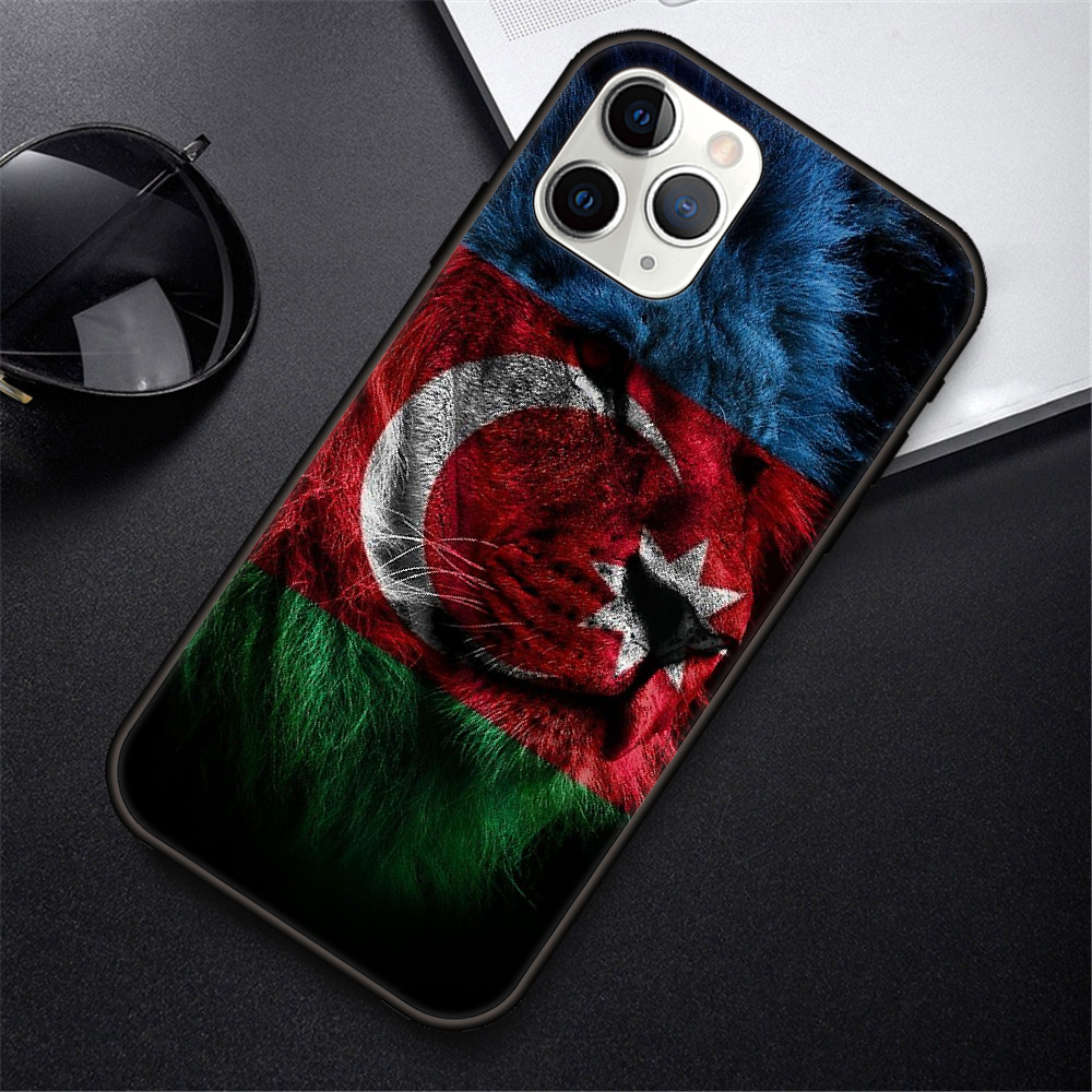 iphone 11 phone case Phone Case For IPhone 12 Mini 11 Pro XR X MAX SE XS 5 6 6S 7 8 E Plus Black Cover Coque Fashion Prime Azerbaijan buta flag cheap iphone xr cases