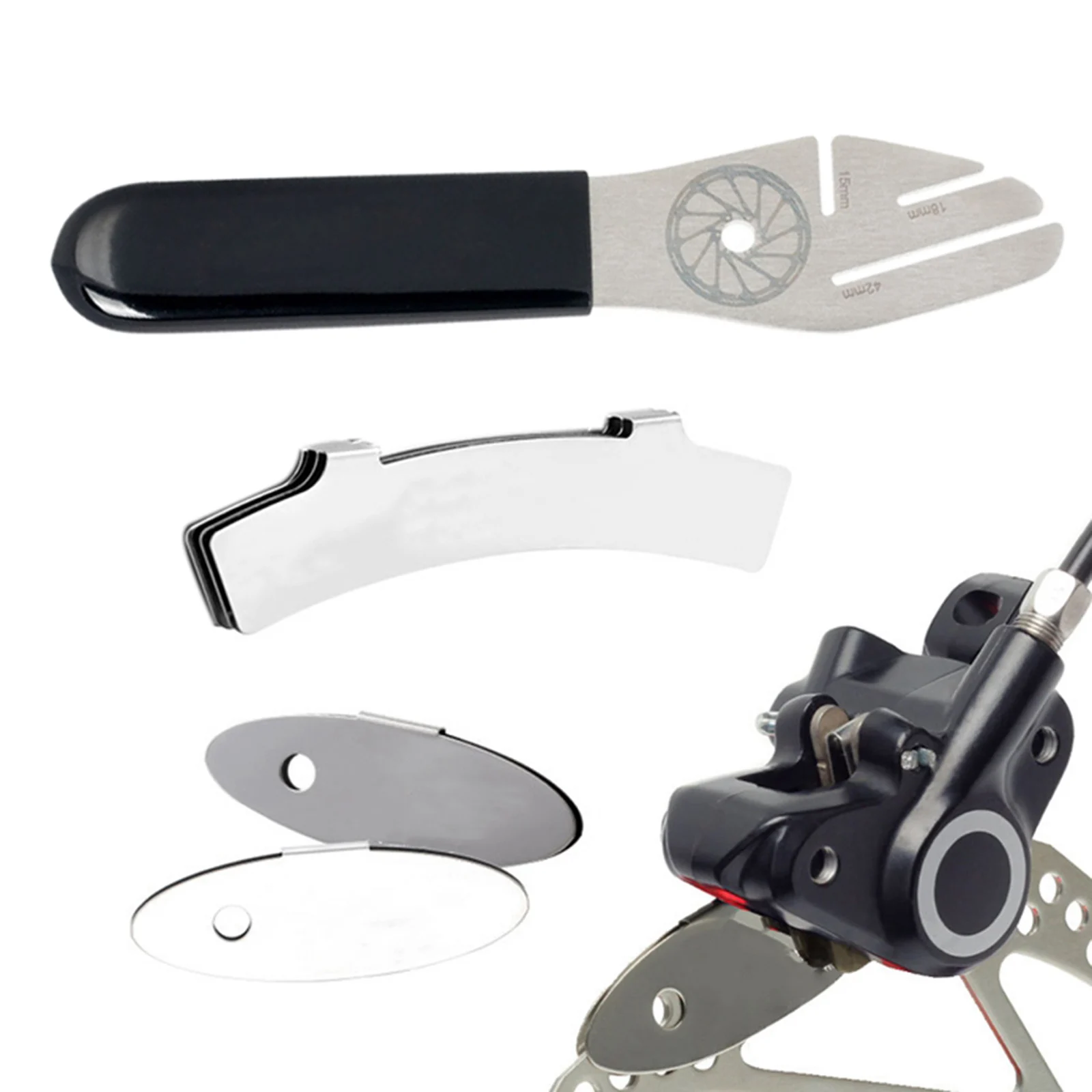 Bike Disc Rotor True Alignment Truing Fork Disc Brake Caliper Piston Press Spreading Tool Wrench