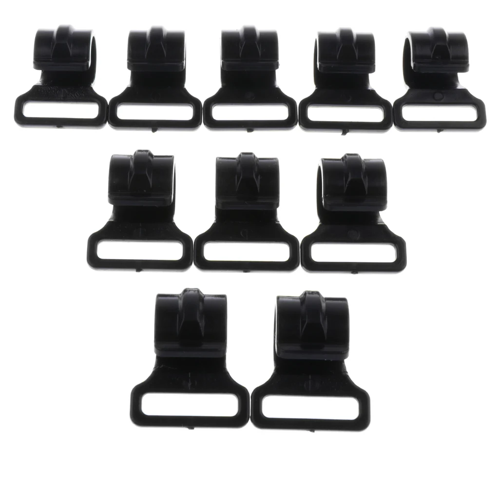 10x High-Quality PVC Camping Tent Clips Clamp Tent Accessories High-strength Fasteners 2.5cm For Outdoor Camping Tent