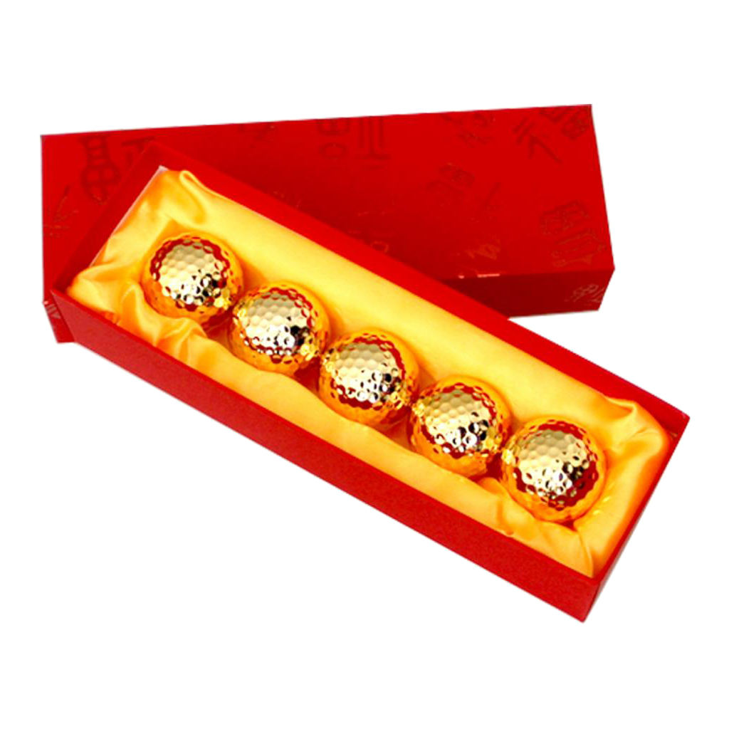 Golf Gift Ball Box Case Fans Golfing Enthusiast Decor Balls Chinese Knot Tassel