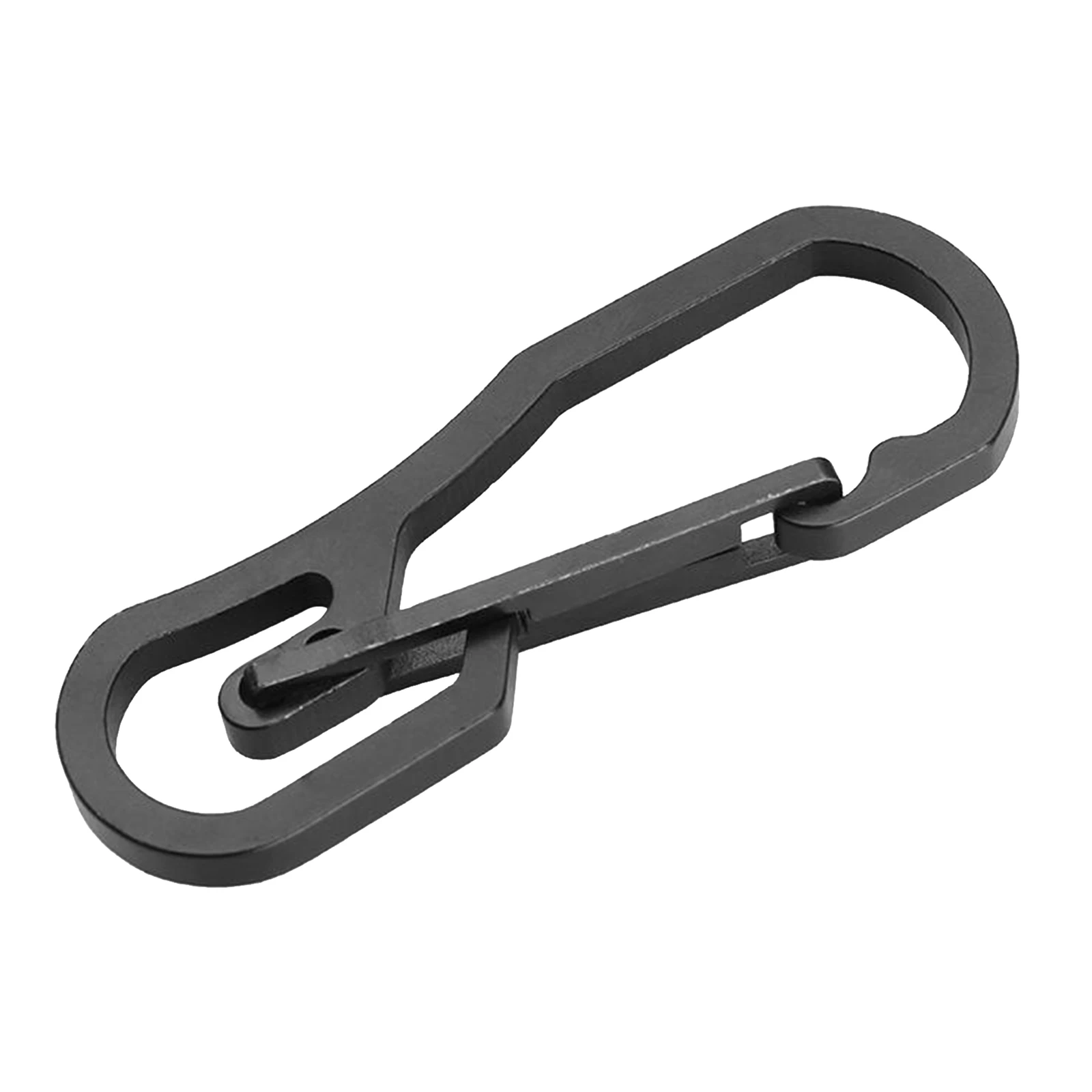 Stainless Buckle Carabiner Keychain Key Ring Clip Hook Bottle Opener Portable