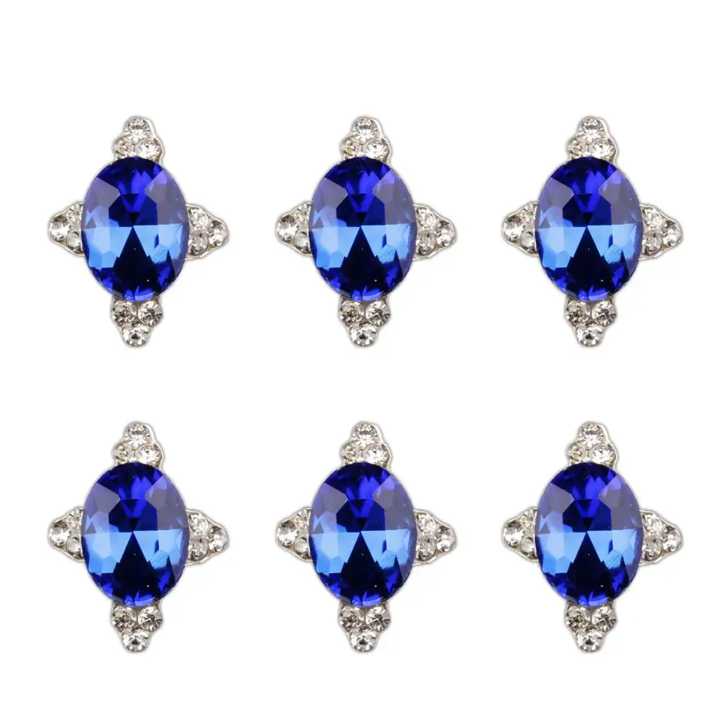 10Pieces 3D Glitter Diamond Jewelry Nail Art Charms Manicure Bling Rhinestones