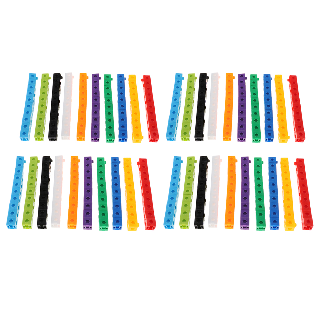 10 Colors 400pcs Math Manipulative Mathlink Cubes, Early Math Skills,