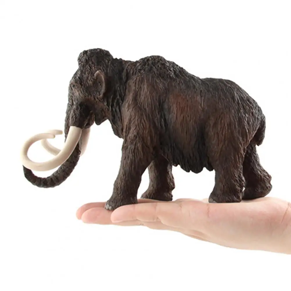 3Pcs Durable Decoration Craft Animal Mammoth Figurine Detailed Texture Anti-scratch Realistic Mammoth Doll Toy Kit brinquedo wwe toys