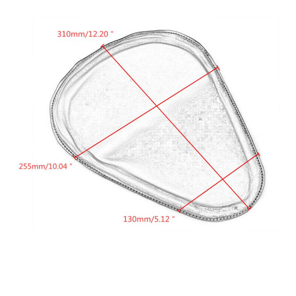 Rivet Motorcycle Leather  Driver Seat for Harley for Kawasaki BLACK