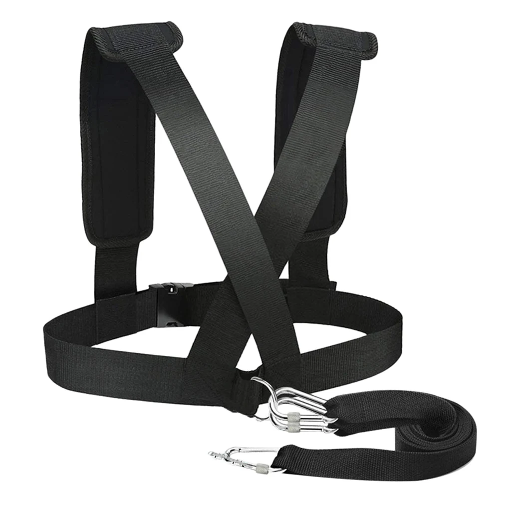 Adjustable Resistance Bands Sled Harness Tire Pulling Strap Fitness Resistance Workout Belts Training Aid
