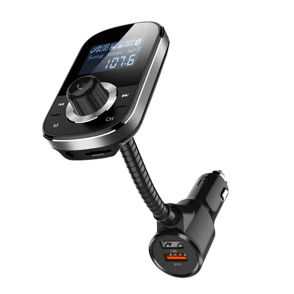 Wireless Bluetooth 4.2 FM Transmitter Car Music Player Car Dual USB Charger