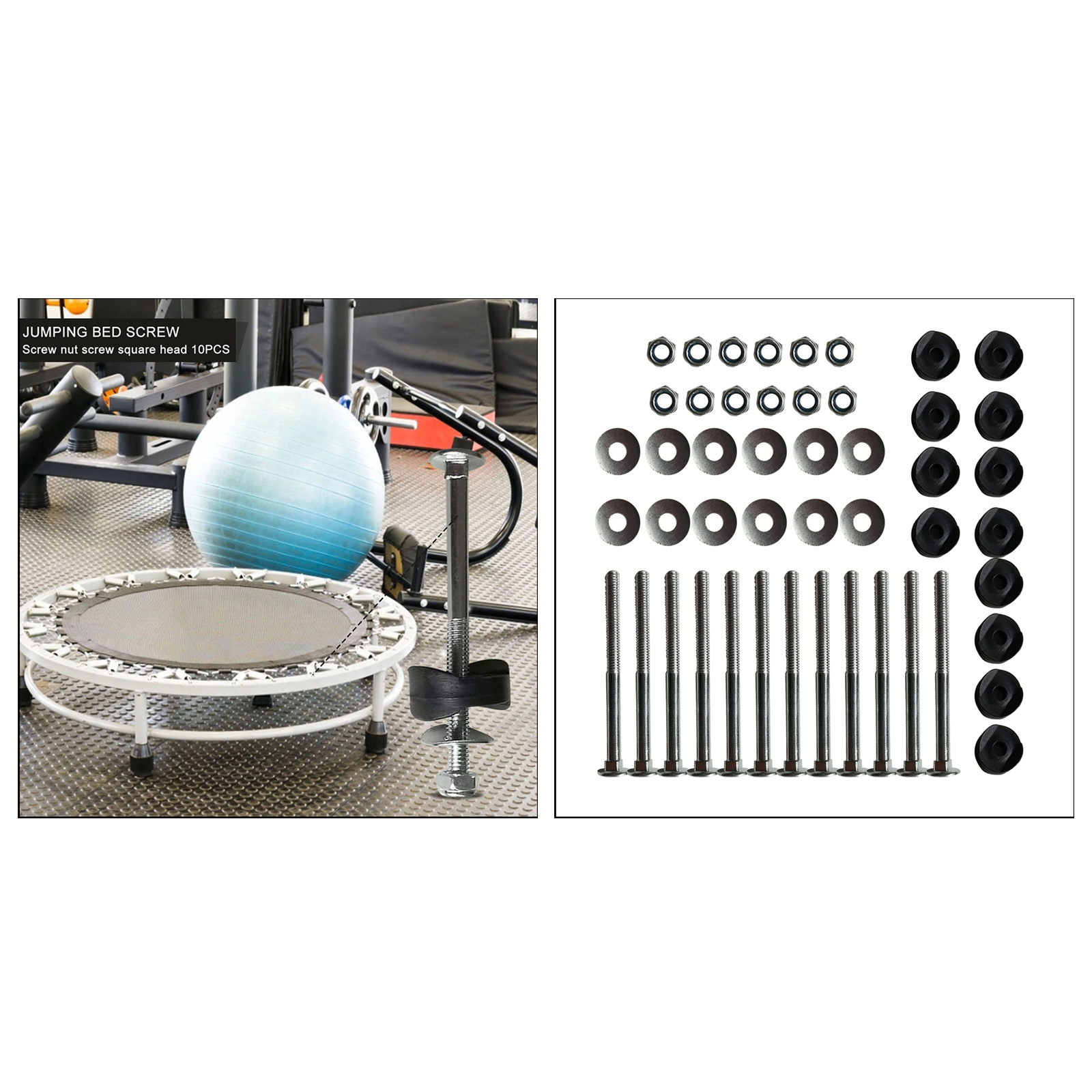 12pcs Black Trampoline Enclosure Pole Gap Spacers Plastic Trampoline Parts for Stability, will fit most models of Trampoline