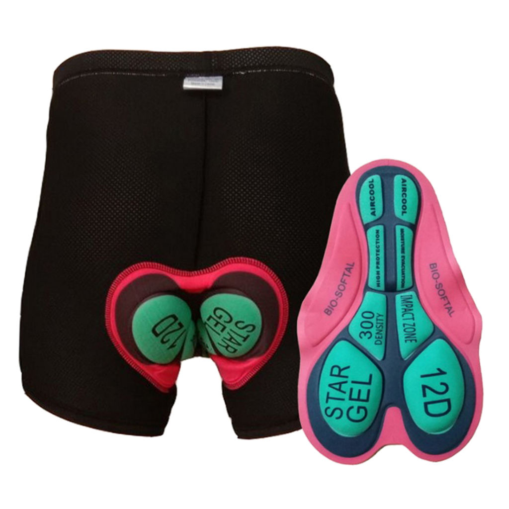 Padded Bike Underwear Women Men Bike Cycling Shorts Liner Underpants