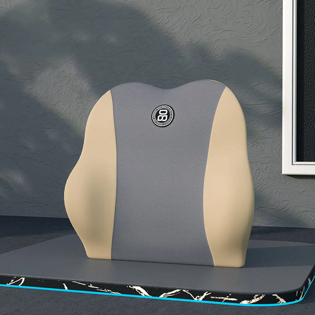 Automobile Lumbar Pillow Cushion Carseat Waist Rest Ergonomic Soft Comfort Lumbar Support Fits for SUV Car Driving Office Chair