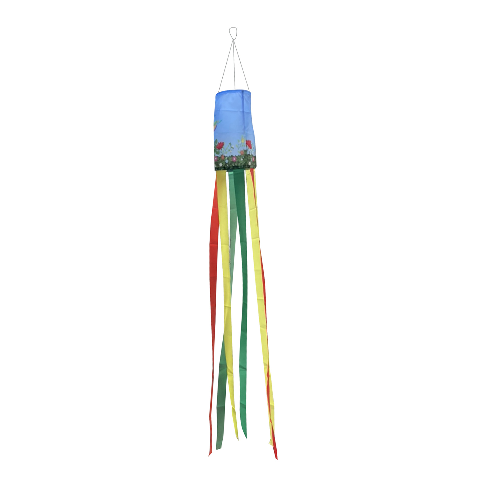 Summer Rainbow Hummingbird Windsock Decor Colorful Wind Sock Flag Banner Outdoor ing Decoration