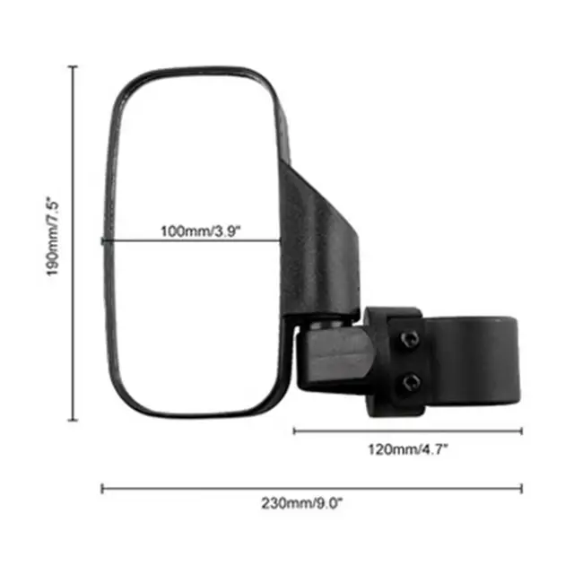 Atv/utv modifizierter rückspiegel verstellbarer abs spiegel für