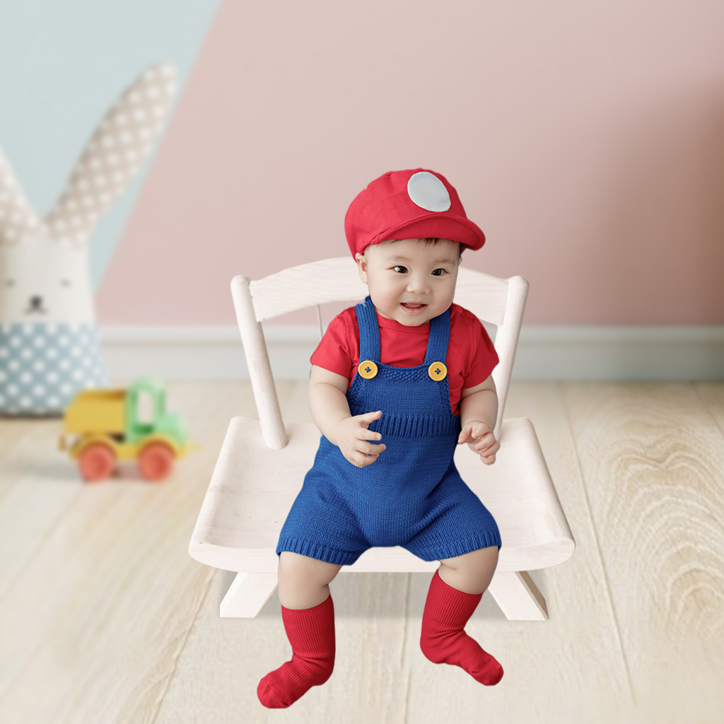 Baby Newborn Chair Wooden Accessories Ornaments Scene Filming Picture