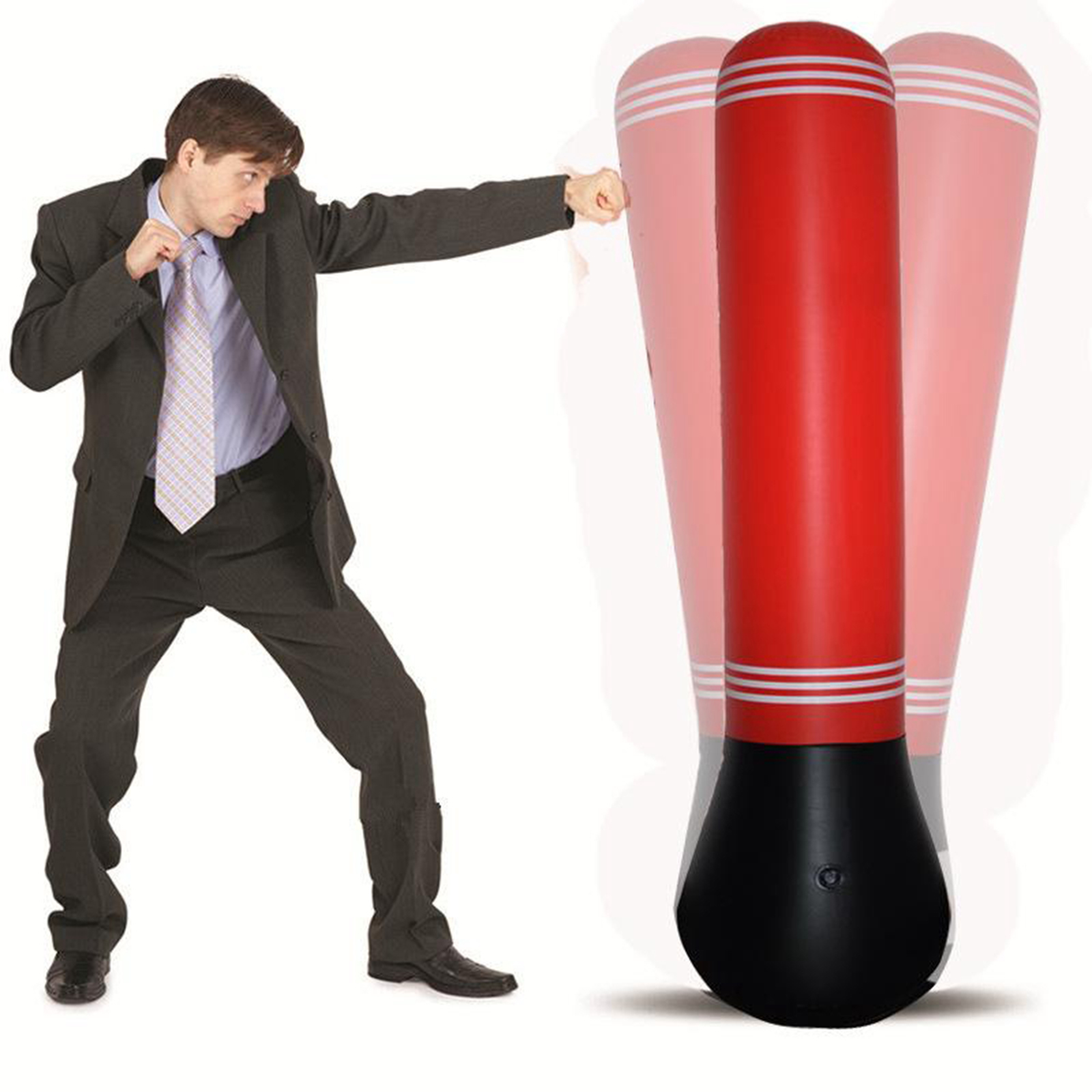 Inflatable Punching Bag Children Boxing Toy Training Bag Relieving Pressure