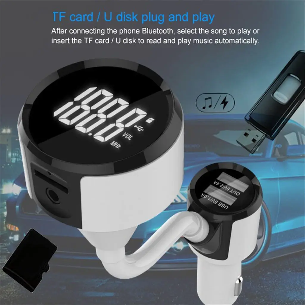  Car Kit MP3 Player Adapter Transmitters Wireless Dual USB Charger