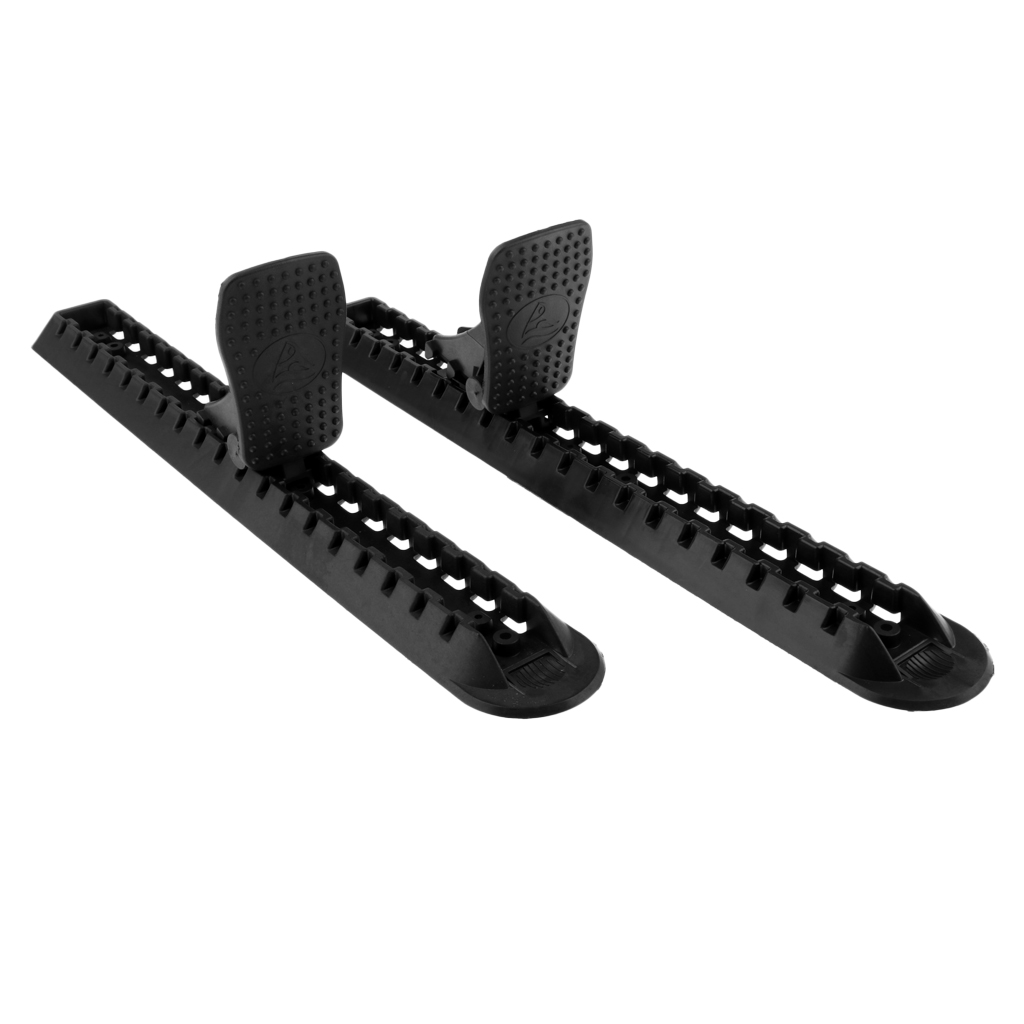 2 Pieces Black Nylon Kayak Foot Brace Pedal Feet Rest Peg Paddle Gear Accessories with Mounting Hardware