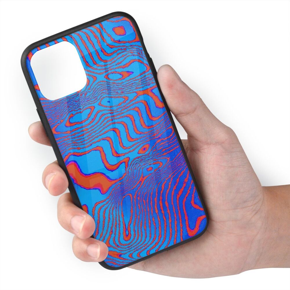 Damascus Camo Tempered Glass TPU 