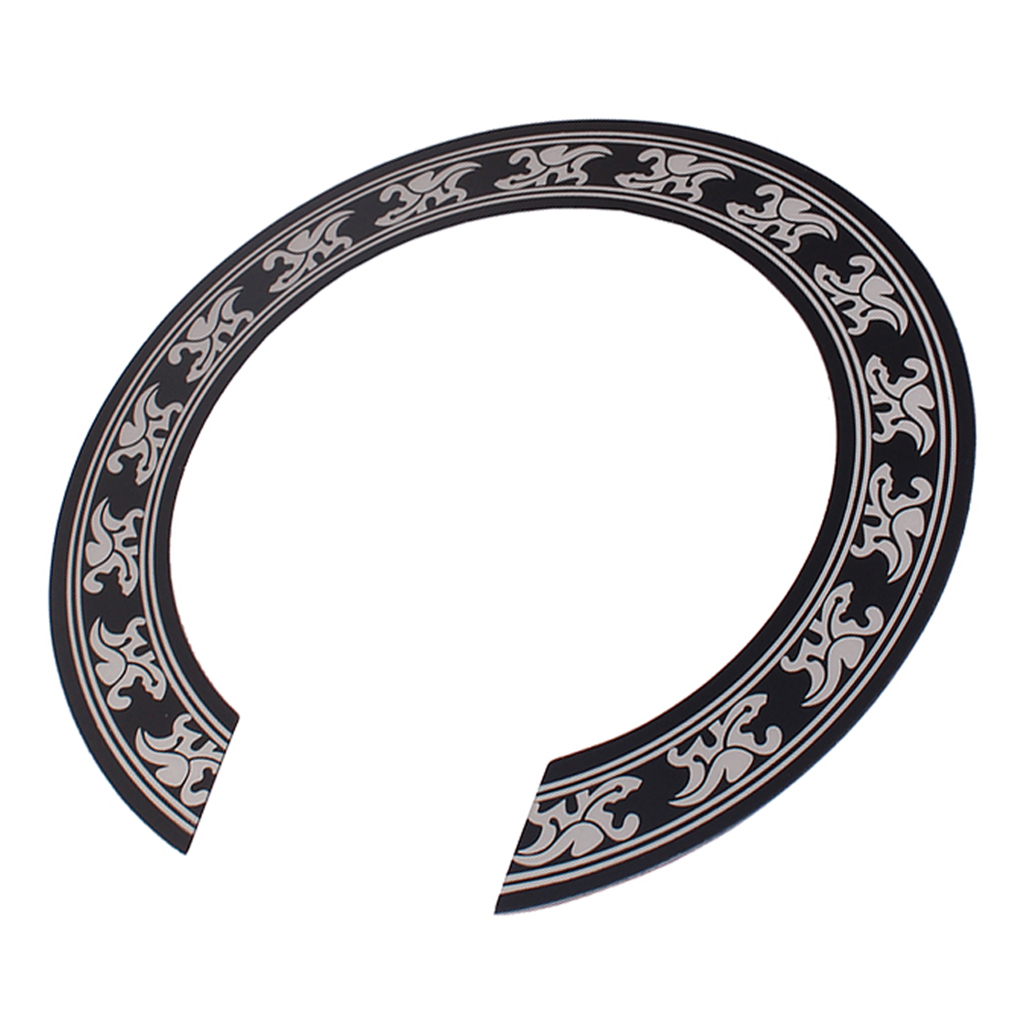 Tooyful Hard PVC Guitar Sound Hole Part Rosette Inlay Decoration for 40/41 inch Acoustic Classical Guitars Decal Accessories