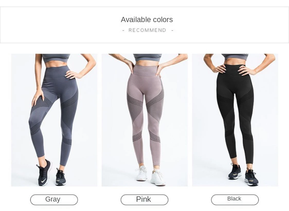 NORMOV Seamless Women Leggings Casual High Waist Push Up Ankle Length Leggings Workout Jeggings Patchwork Fitness Leggings Gril spanx pants