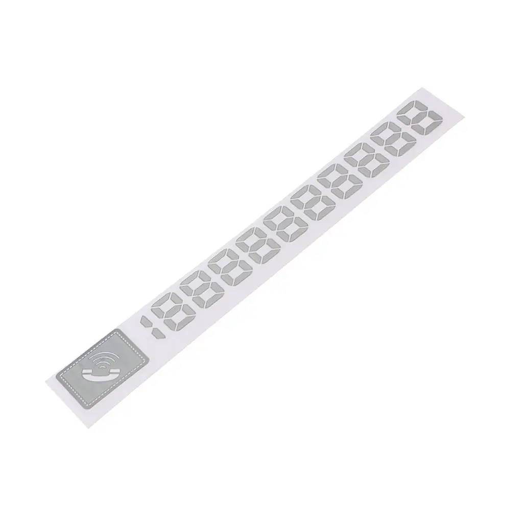Car Temporary Parking Card Sign Night Light Calling Phone Number Plate Vehicle