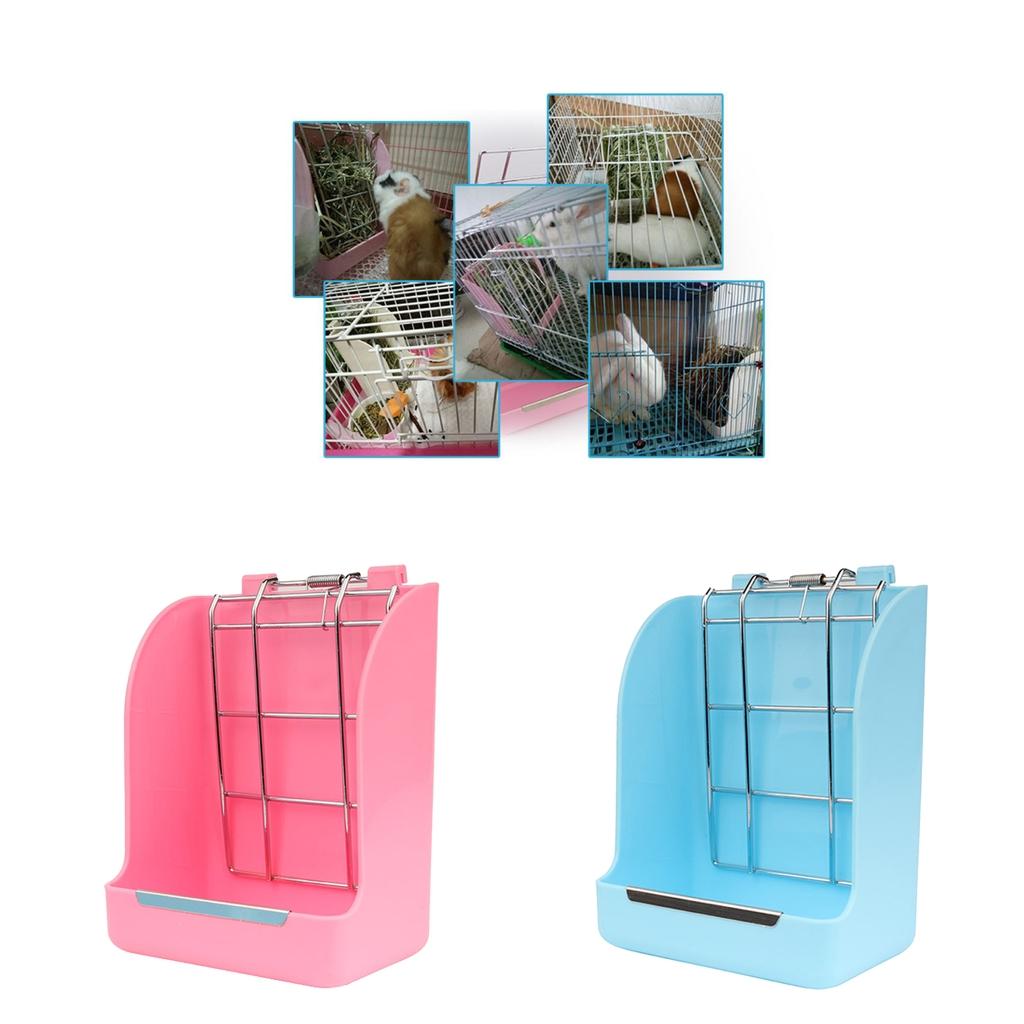 Pack of 2 Hanging Hay Rack Holder Rabbits Feeding Feeder Herbivore Hamsters