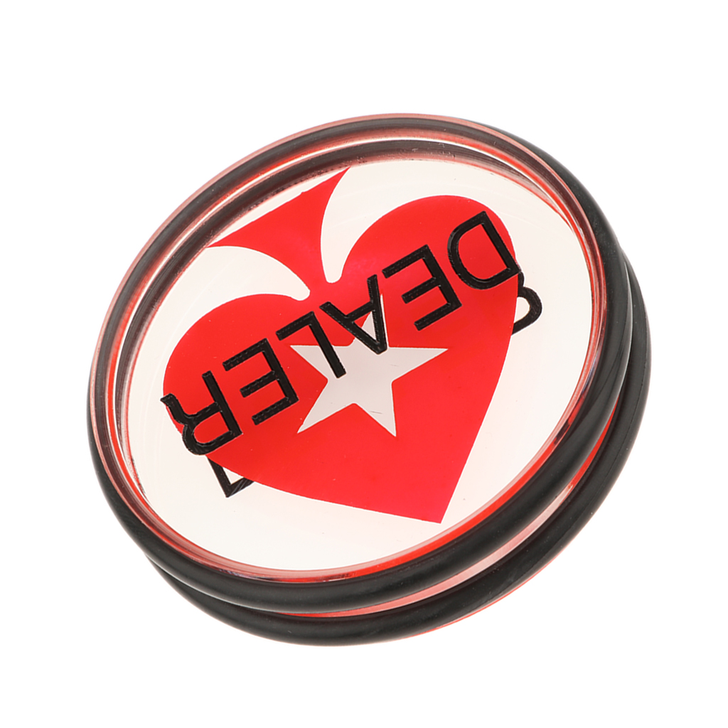 Double-Sided Texas Hold'em Dealer Button - Casino Grade 3 Inch Diameter 100g
