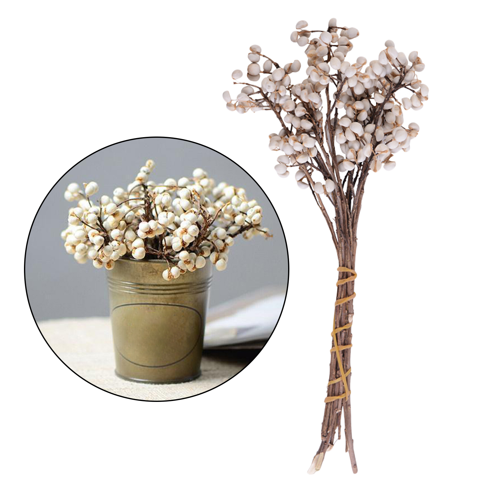 Cotton Ball Stems Plants Branches Stalks Vase Filler DIY Wedding Home Decor