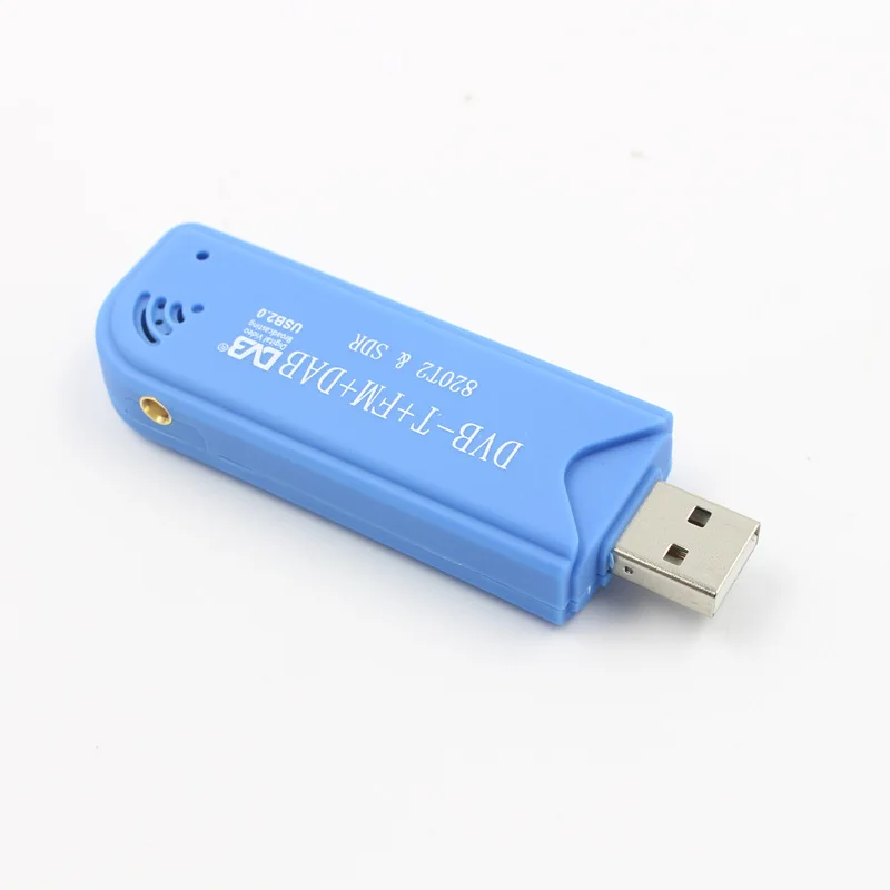 Ttzz USB2.0 FM DAB DVB-T RTL2832U R820T2 RTL-SDR SDR Dongle Stick Digital TV Tuner Remote Infrared Receiver with Antenna Blue 