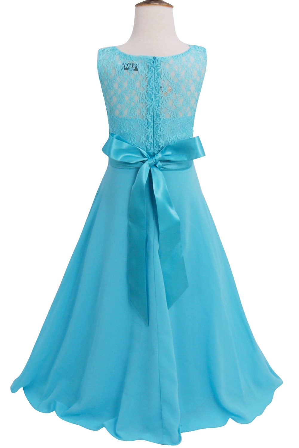 Kid Elegante Brautjungfer Blume Mädchen Kleider Für Mädchen Abend Party Hochzeit Kleid Teenager Kinder Lange Prinzessin Kleid 4-14 jahr – Detail 26