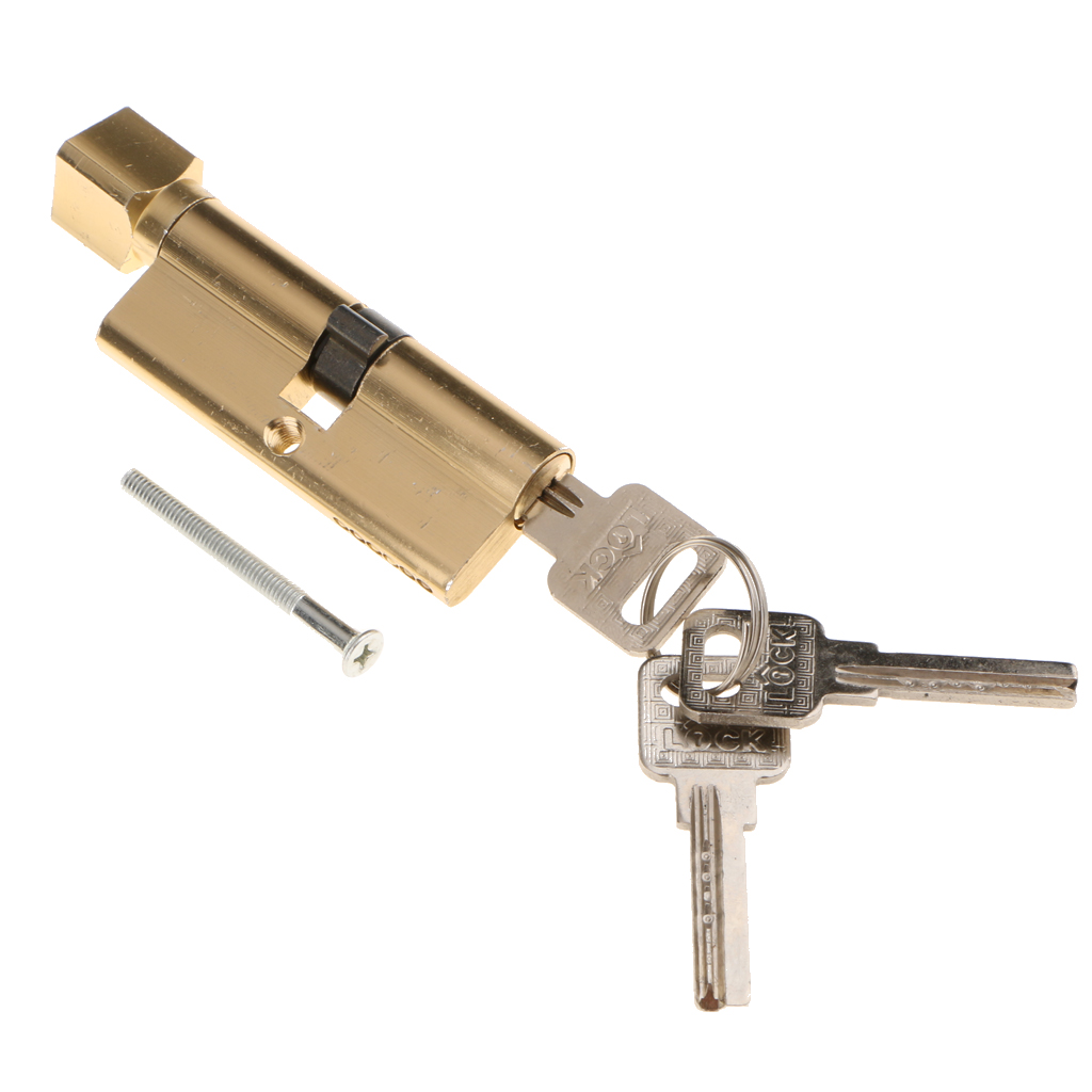 90mm Cylinder Lock with Thumb Turn Zinc Alloy Body Brushed Finish Lock Core Euro profile Cylinder Lock