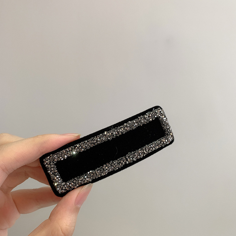 Retro Schwarz Samt Haarnadeln für Haarspangen Frauen Kristall Strass Perle Koreanische Weibliche Haar Clips Schmuck Mädchen Zubehör – Detail 17