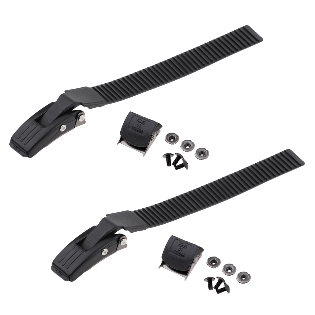 2X Replacement PP Roller Skate Energy Strap Buckle with Screws Nut Repair Set
