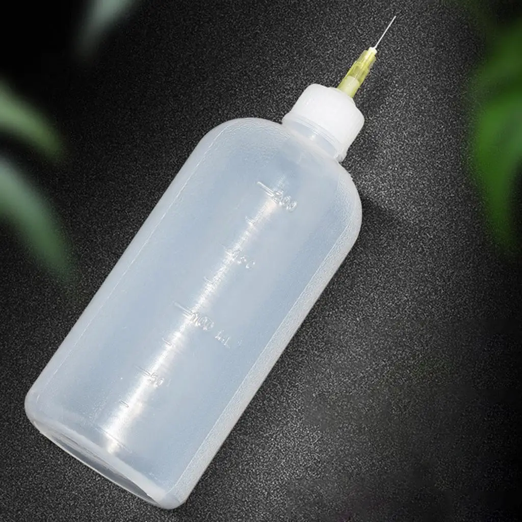 Needle Tip Glue Bottle Applicator 200ml DIY Tool Liquid Dropper Bottles for Alcohol Ink Acrylic Painting Paper Quilling Crafter
