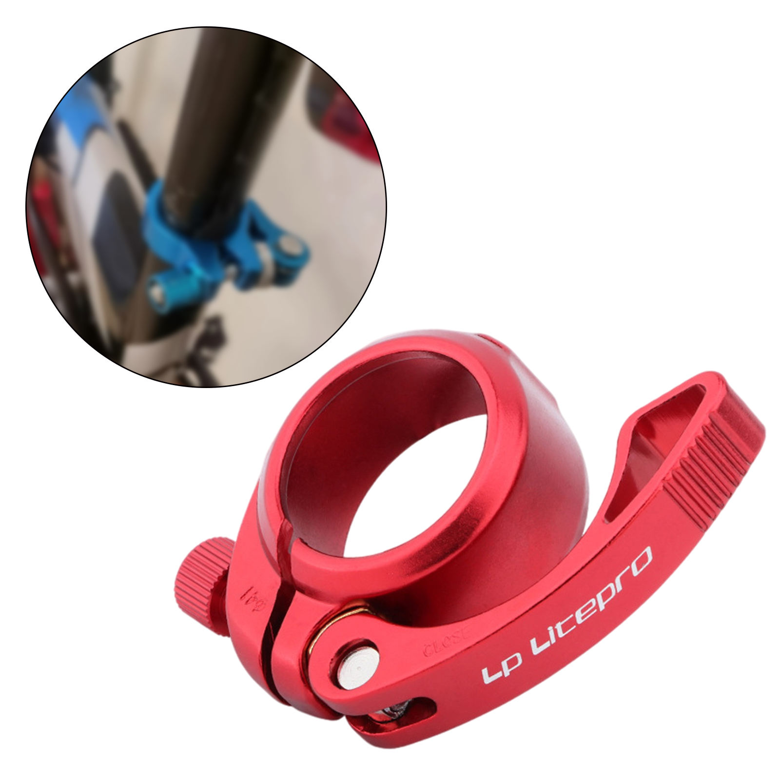 Bicycle Seatpost Clamp for 33.9mm Seatpost 41mm Seat Clamp for Bicycle Folding Bike