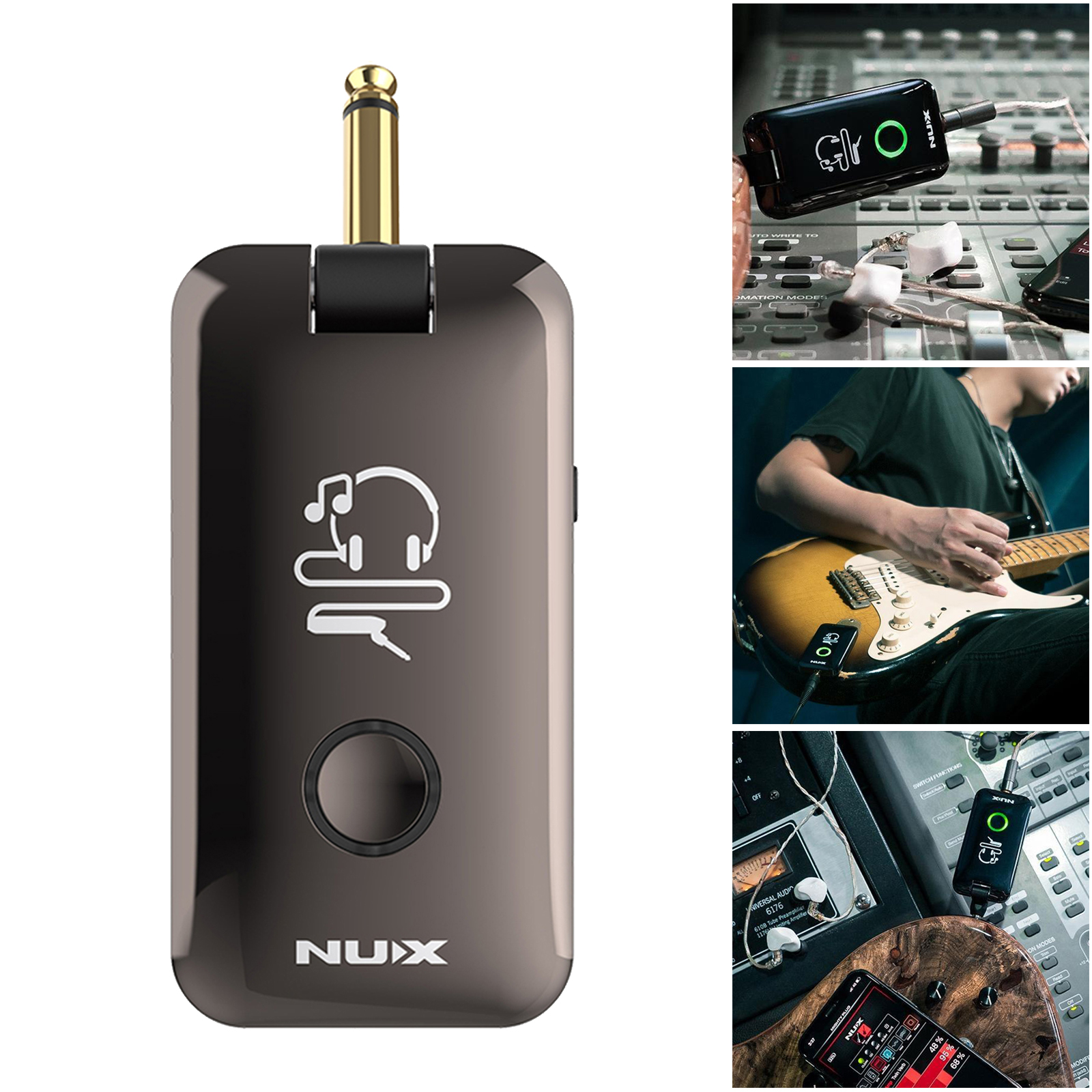USB Chargable Portable Pocket Guitar Bass Headphone Amp Multi-Effects