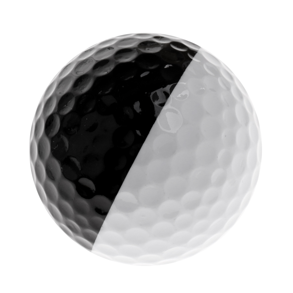 MagiDeal Professional Golf Ball - Golf Training Soft Balls - Practice Ball Black and White