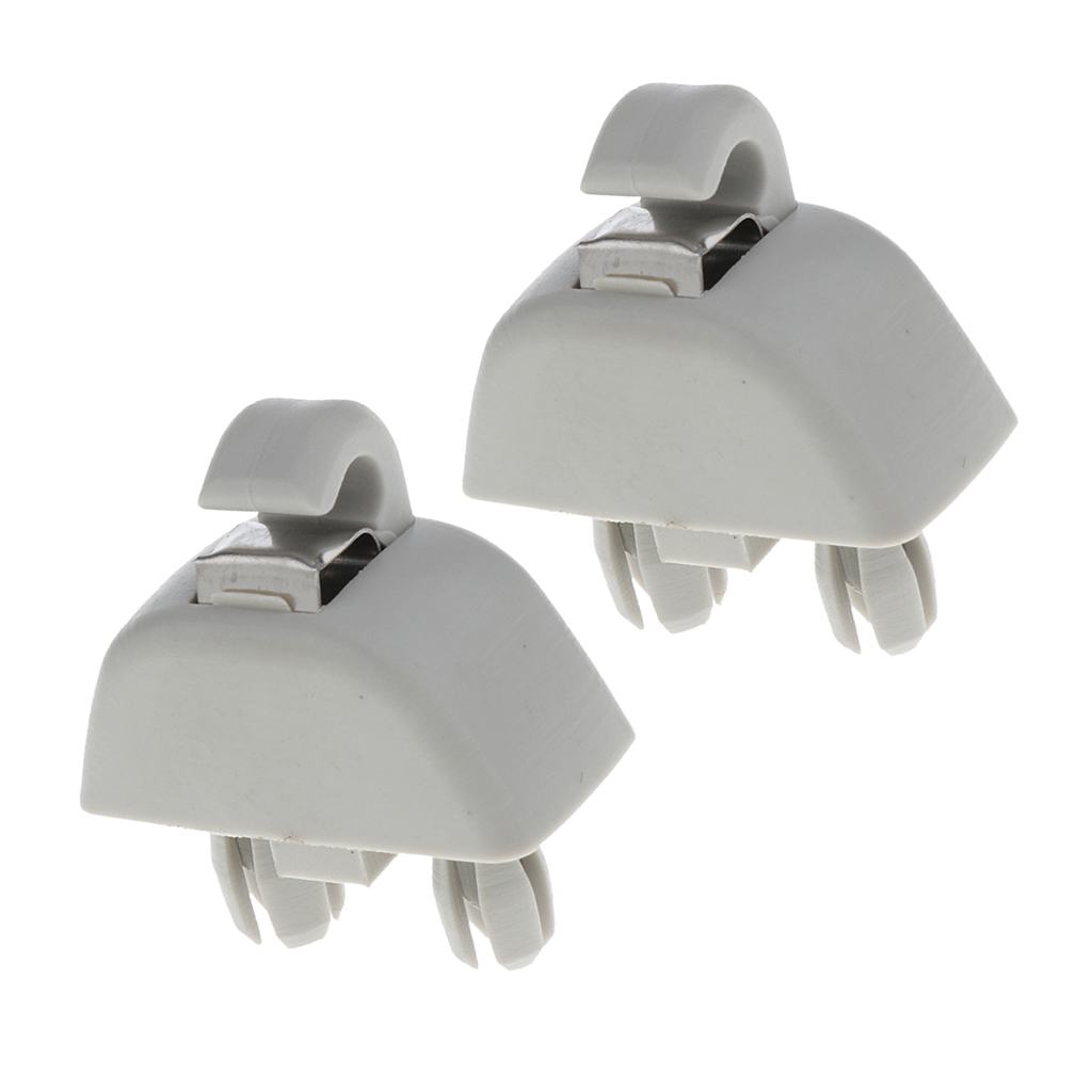 2pcs Inner Sun Visor Hook Clips for Audi A6 C6 05-13 for VW Passat Polo for SKODA Stable Characteristics Sun Visor Clip Hanger