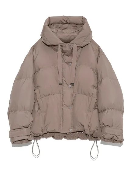 Kuzuwata 2022 Winter Women Parkas Japanese Temperament Commuting Simple Thick Warm Cotton Coats Short Zipper Hooded Down Jacket black puffer coat