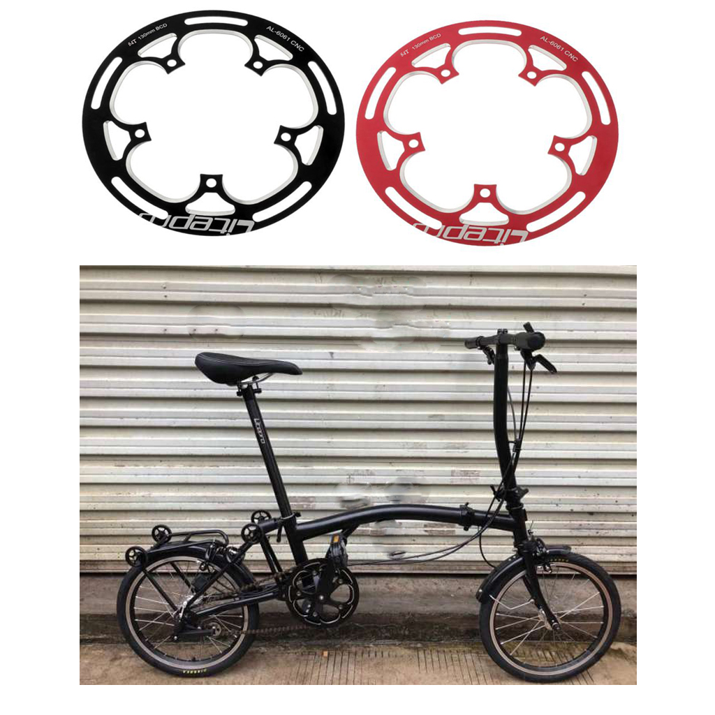 54T Bike Chainring Guard Protector Chain Cover BCD130mm CNC for Bicycle Carnkset