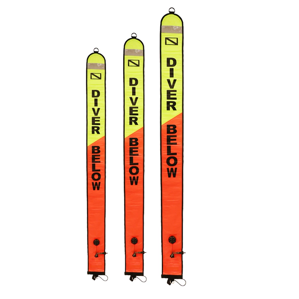 Scuba Diving Surface Marker Buoy SMB Signal Tube Safety Gear Diving Float