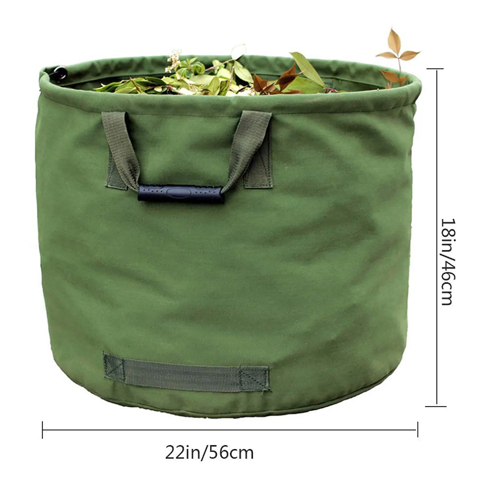 WDHTSI 2-Pack 80 Gallon Garden Yard Waste Leaf Bags Trash Bags,Dumpster In a Bag Dark Green 