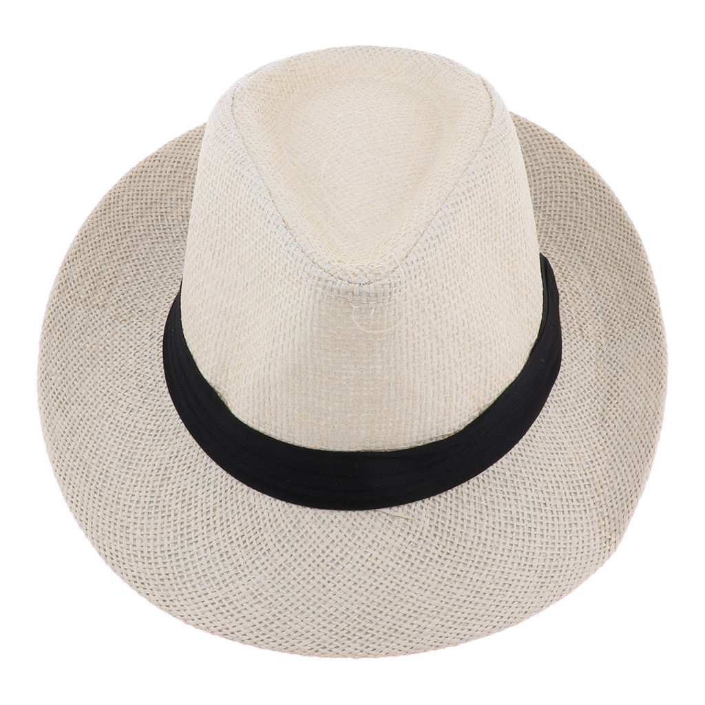 Straw Beach Sun Hat Classic Panama Hat Summer Cool Sun Protection Soft Hat