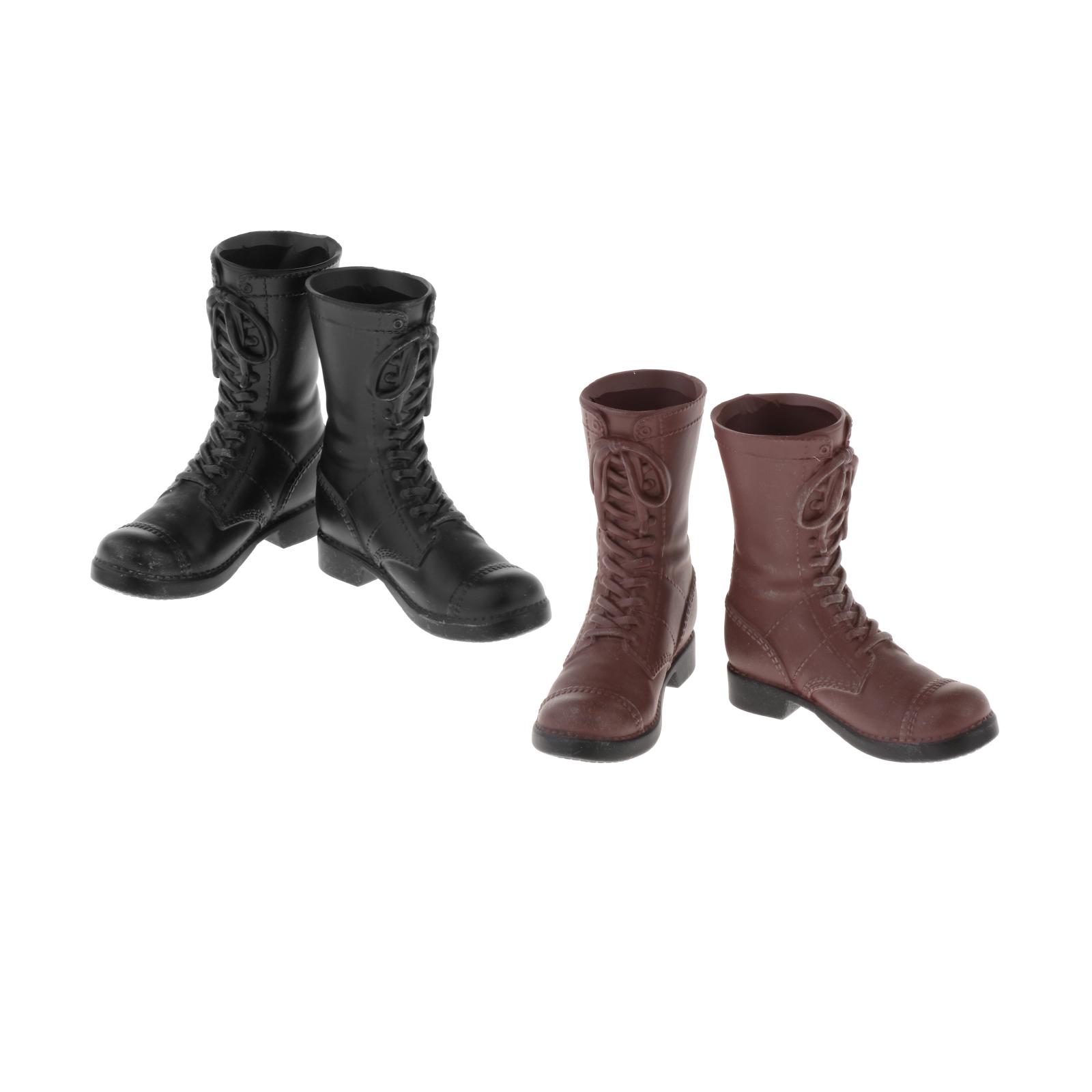 Handmade 1/6 Scale Male Soldier Hollow Combat Boots Shoes for HT Toy 12 Inch Male Action Figure Men Body Doll Model Parts