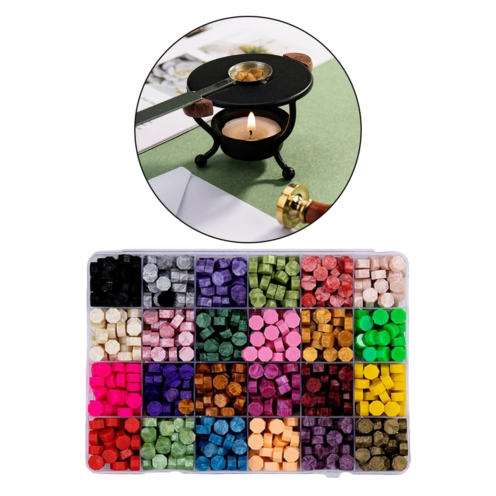 600Pcs Seal Stamp Wax Colorful Beads Wax Seal Stamps for Envelope Documents Wedding Birthday Party Invitation Sealing Wax Card