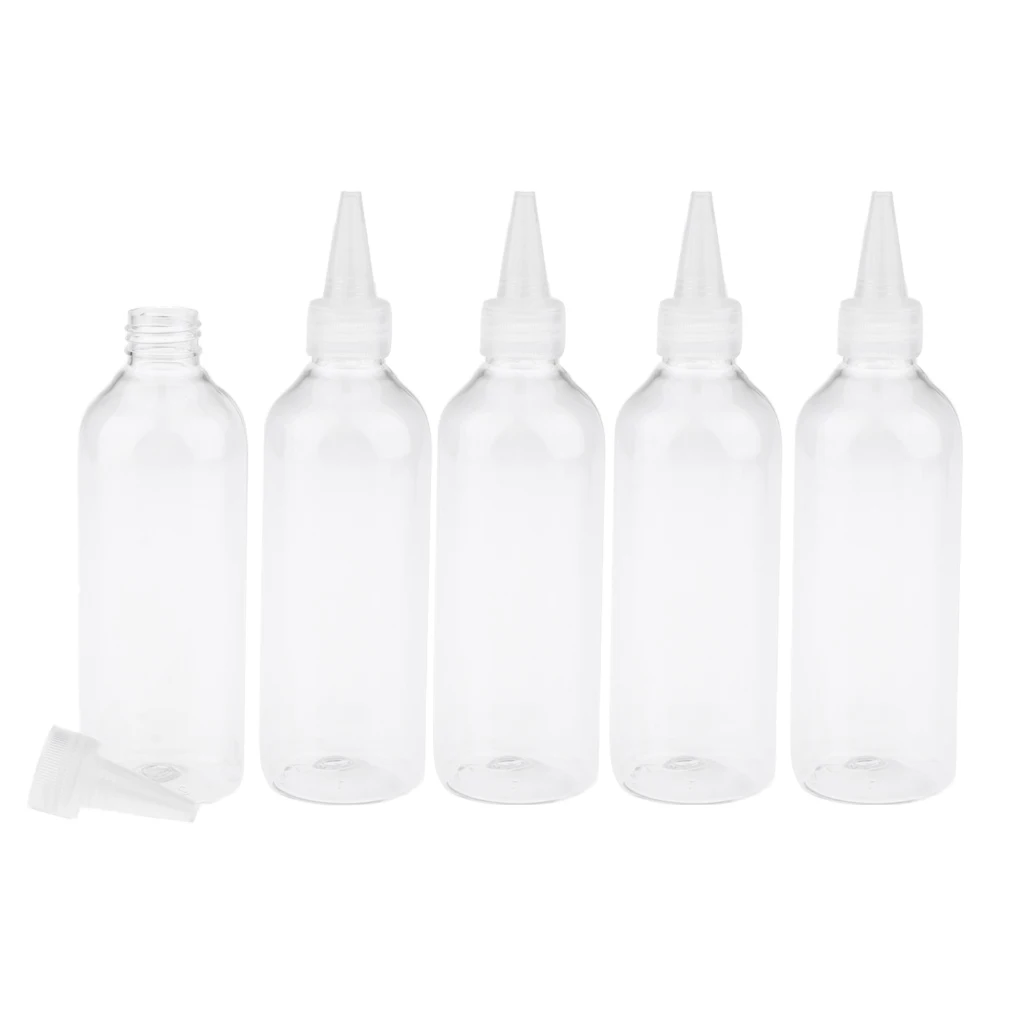 5X 250ml Refillable Cosmetics Jar Cannings Empty Sub Bottles Vials Travel