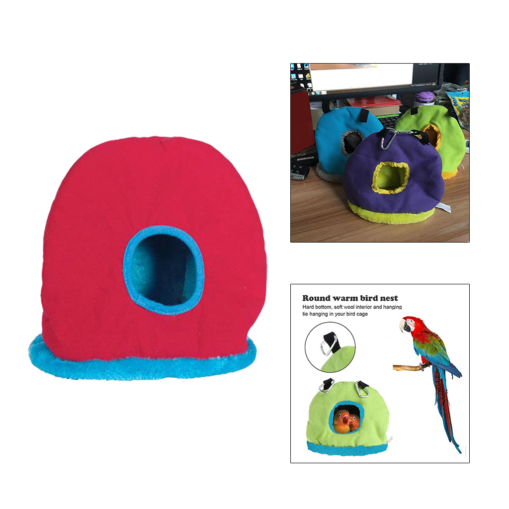 Winter Warm Birds Parrot Nest Shed Cave Cage ing Sleeping Bed Hideaway Toys for Parakeet Cockatiel Conure