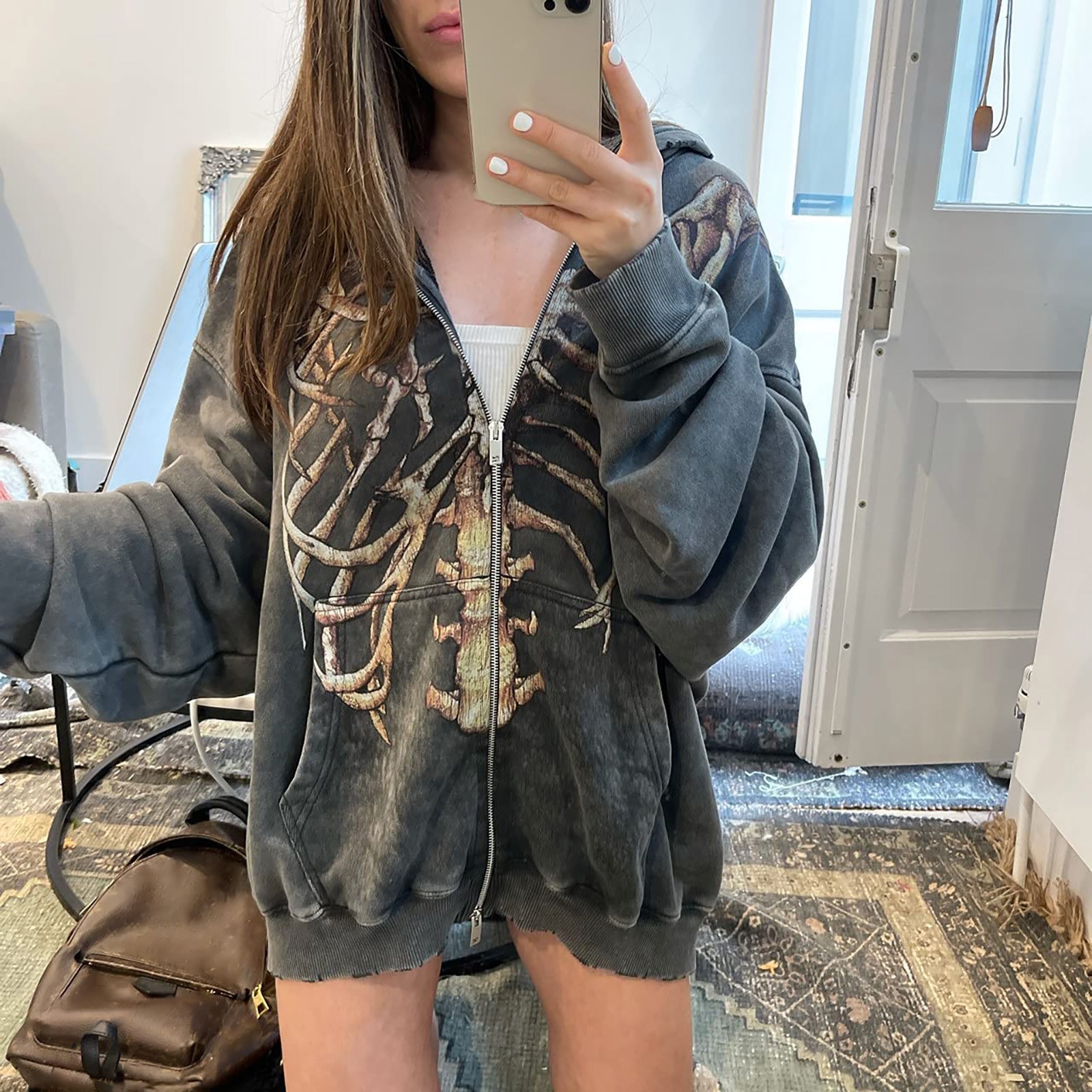 skeleton jacket bleach