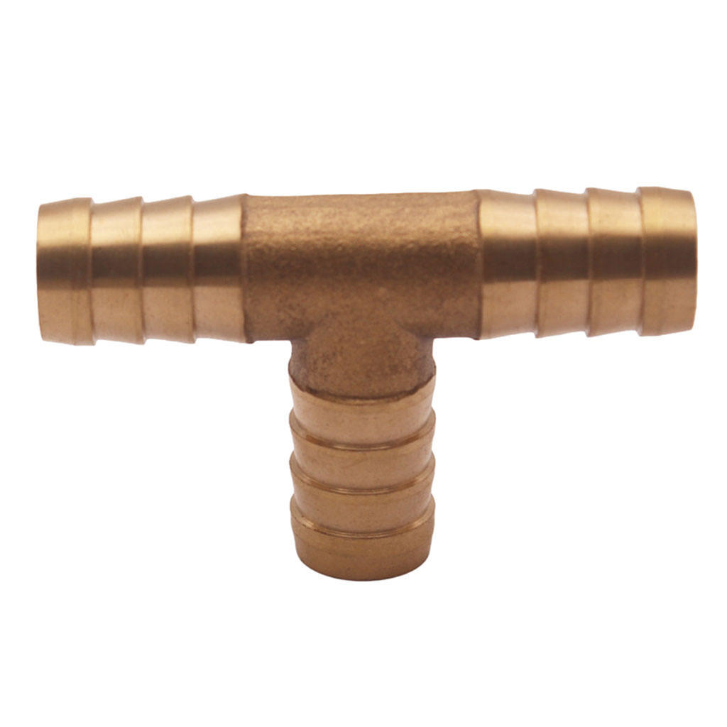 5/8`` Hose barb Tee Brass Pipe 3 WAY T Fitting Thread Gas Fuel Water Air hose