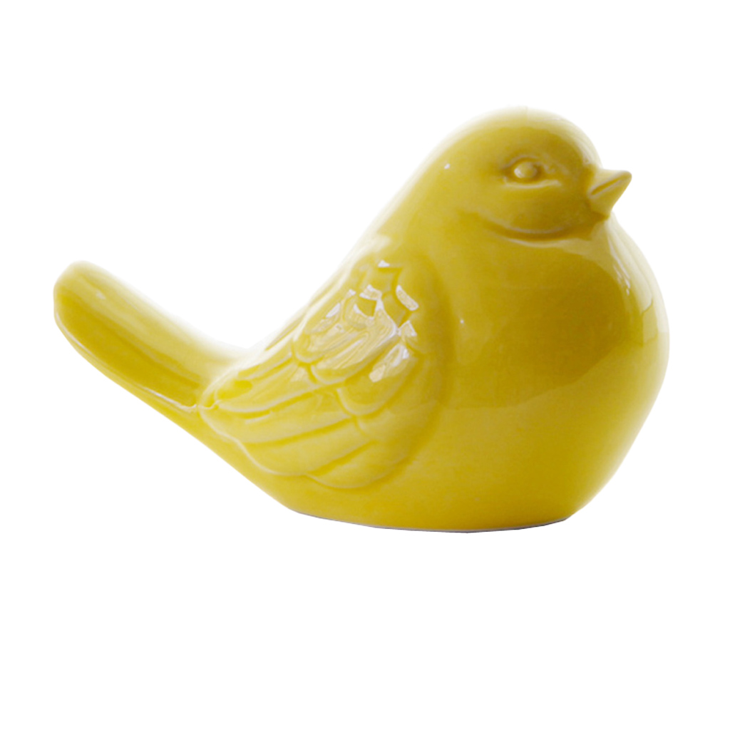 Glazed Ceramic Birds Porcelain Bird Figurine Statue Home Decor Mini Bird Ornaments